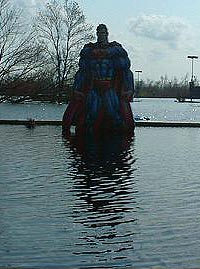 Superman at Six Flags Atlantis.