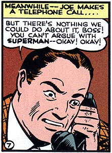 Telephone calls, men named Joe, plaid suits! Action Comics is excitement on every panel!