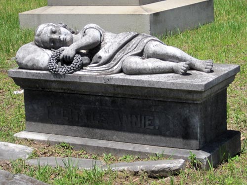Grave of 3-year-old Annie Ker Aiken