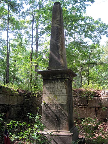 Grave of C.S.A. soldier Algernon Little