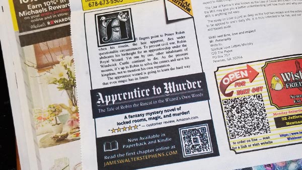 <em>Apprentice to Murder</em> available now at Amazon.com