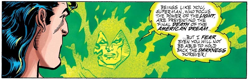 Not to pick nits, but what does the anthropomorphication of God's vindictive wrath know about the American Dream?