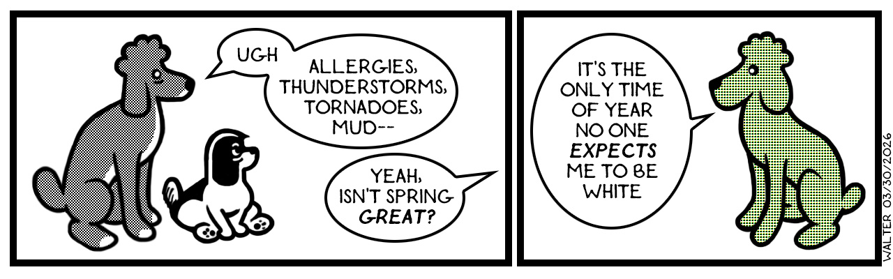 It's the season when the dirt comes to him It's the season when the dirt comes to him