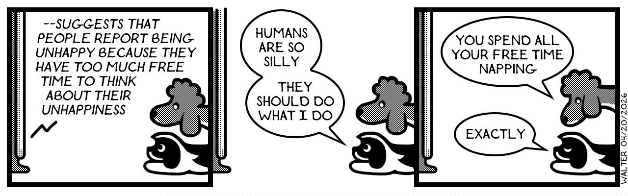 The wisdom of old age. (She's nine.)