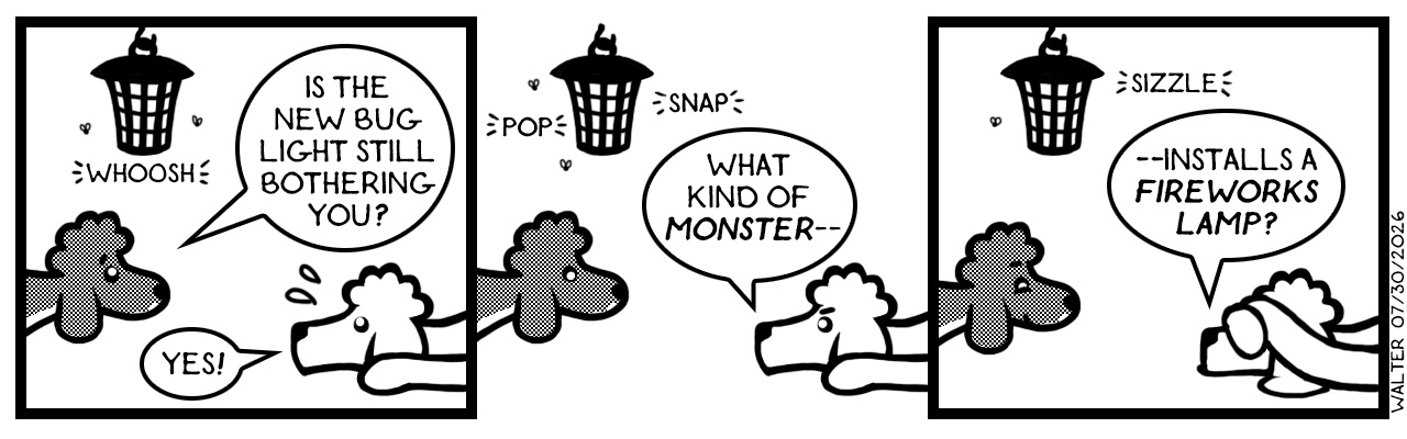 Oh, the dog-manity! Oh, the dog-manity!
